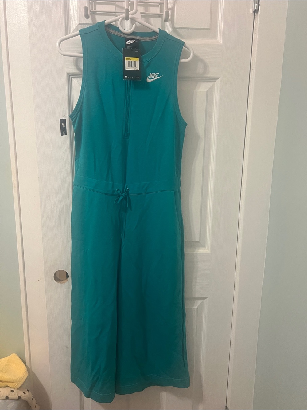Nike Women’s Teal Sleeveless One-Piece Romper with Drawstring